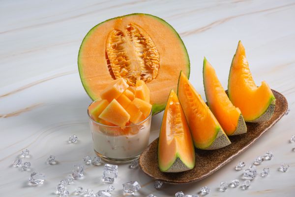 Verrine de gaspacho de melon-concombre